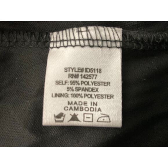 IRIS Women's Medium Black Silver Dress Adjustable Straps Sequin Spaghetti Strap - Picture 9 of 11